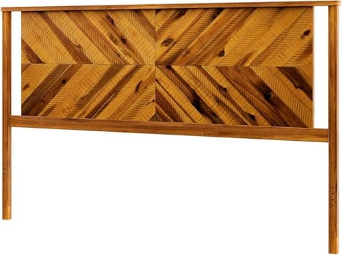 Bme Vivian Headboard ONLY, Rus...bly, King, Rustic Golden Brown