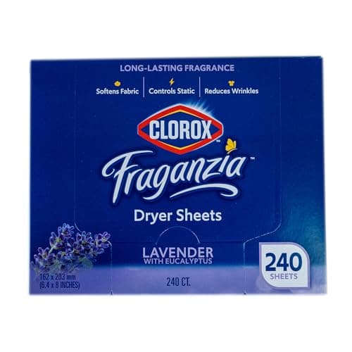 Select Accounts: 240-Count Clorox Fraganzia Fabric Softener Dryer Sheets (Fresh Lavender w/ Eucalyptus) $6.08 w/ S&S + Free Shipping