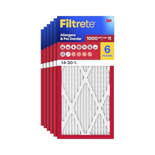 Filtrete 14x30x1 Air Filter, M...V 11, MPR 1000, 6 HVAC Filters