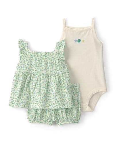 Carter's Girl 3-Piece Short Set, Multi, 9M