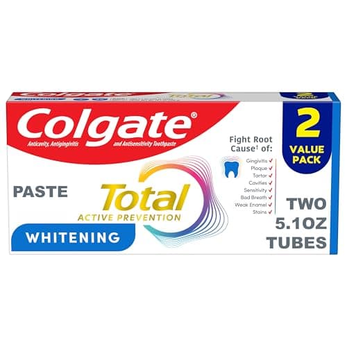 [SnS, AC] $4.64* | 2-Pack 5.1-Oz Colgate Total Whitening Toothpaste (Mint) at Amazon