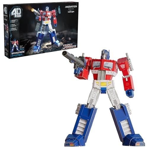 4D Build Transformers Optimus Prime 3D Model Kit w/ LED Lights for $15 + free shipping w/ Prime