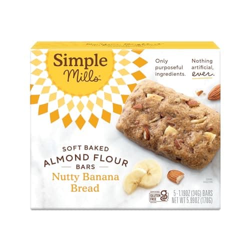 Simple Mills Nutty Banana Brea...ked Almond Flour Bars, 5.99 OZ