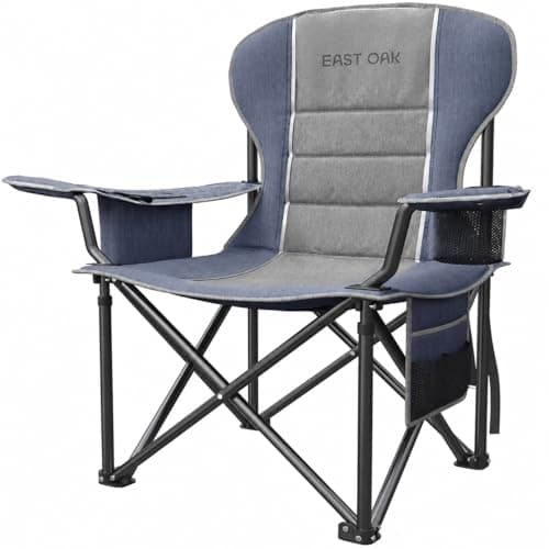East Oak Camping Folding Chair...for Sports Beach Fishing, Blue