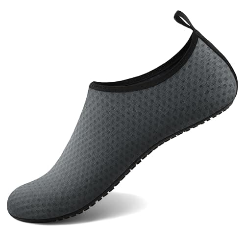 Homitem Water Shoes for Women Men Swim Beach Aqua Socks Pool River Slip-On Barefoot Quick-Dry Vacation Cruise Essentials Accessories for Yoga Kayak Sports