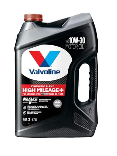 5-qt Valvoline Synthetic Blend High Mileage 150K Motor Oil (various) $21 & More