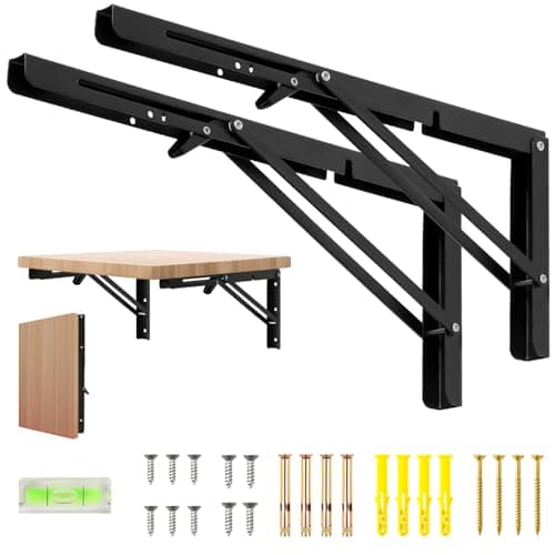 $9.99* | 2-Pack 16" Dntorx Folding Shelf Bracket at Amazon