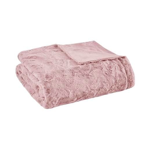 Madison Park Zuri Soft Plush L...fa Couch, Office, Blush, 60x70