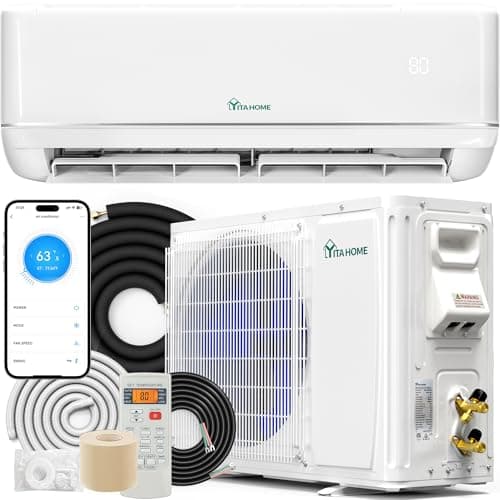 YITAHOME 18000 BTU Mini Split ...lete Installation Kit, 1.5 Ton