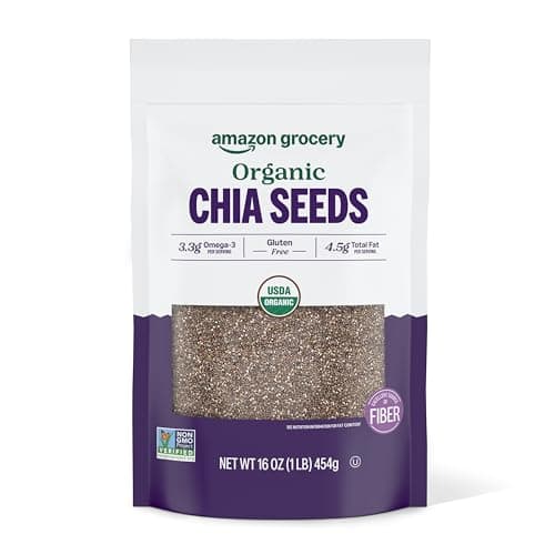 Select Accts: 16-Oz Amazon Grocery Organic Black Chia Seeds $4.05 w/ S&S