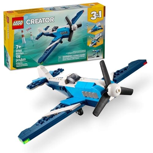 178-Piece LEGO Creator 3-in-1 Aircraft Race Plane Building Kit $10.50