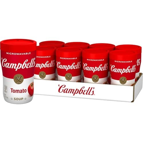 8-Pack 11.1-Ounce Campbell's Sipping Soup Classic Tomato Microwavable Cup $9.73 w/ S&S + Free Shipping w/ Prime or on $35+