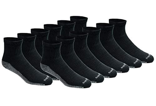 Dickies Men's Dri-Tech Moisture Control Quarter Socks 12-Pack for $20 w/ Prime + free shipping w/ Prime