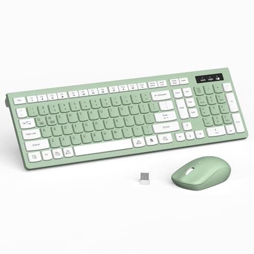 Reccazr Wireless Keyboard and Mouse Combo $19.99