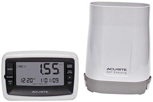 $24.99 | AcuRite Wireless Digital Rain Gauge with Self-Emptying Collector at Amazon