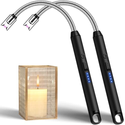 2-Pk LcFun USB-C Rechargeable Electric Candle Lighter w/ 360° Flexible Neck $6