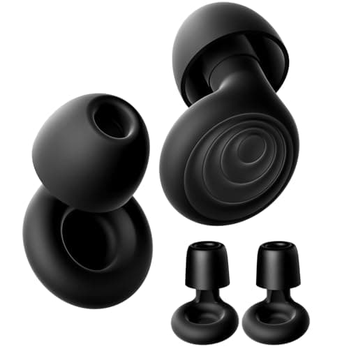 Yawsoy Ear Plugs for Sleeping ... Foam Ear Tips - 25-35dB Black