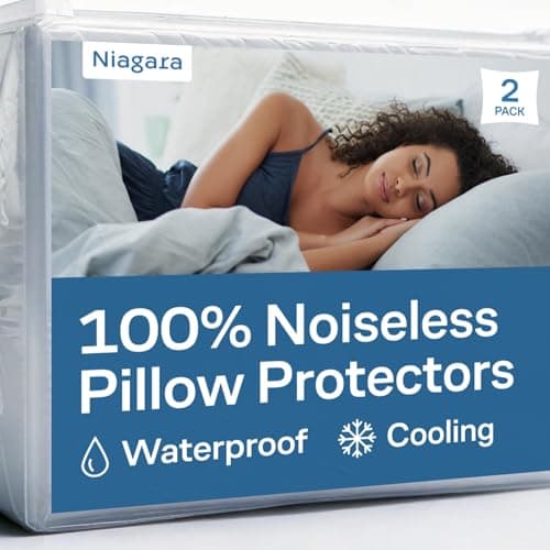 Niagara Sleep Solution 100% Waterproof Pillow Protectors (Queen, 2-Pack) $9.99