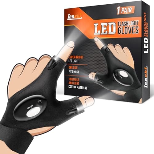 1-Pair Lenski LED Flashlight Gloves $5.49 + Free Shipping w/ Prime or on $35+