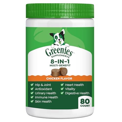 Greenies Dog Supplements 8-in-..., 15.5 oz. Container, 80 Count