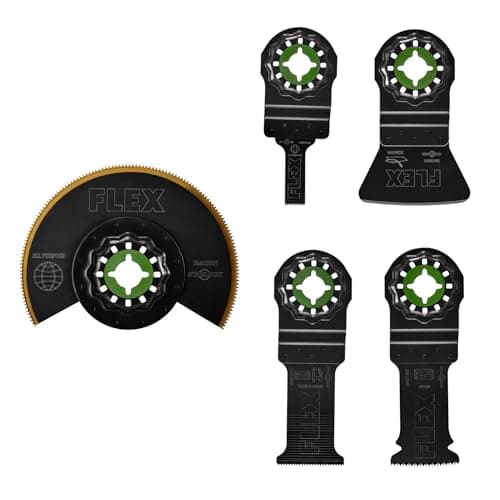 FLEX 5-Piece Oscillating Tool ...wall, Plastic, PVC- FAM40001-5