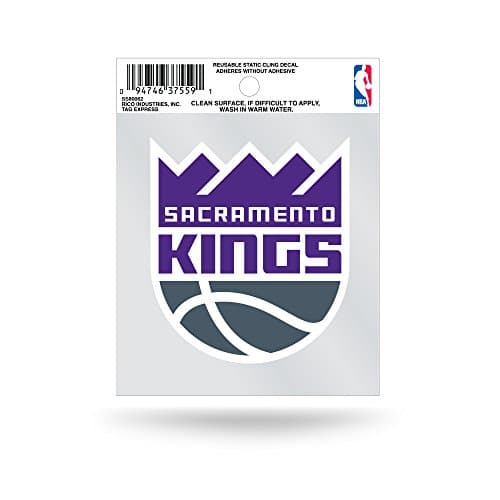 Rico Industries NBA Sacramento...Kings Small Static Cling Decal