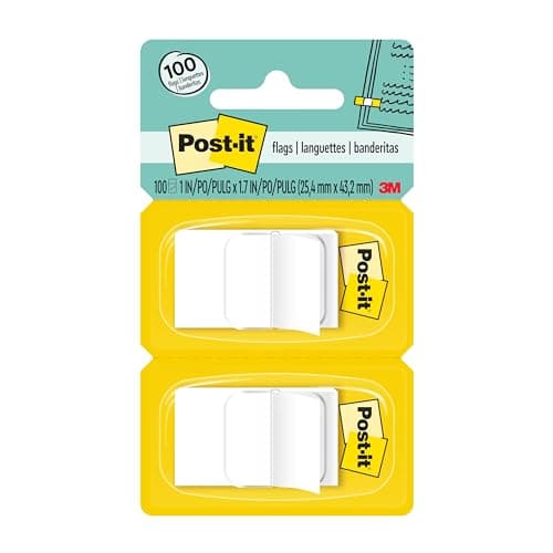 2-Ct 50-Flag Post-it (1 x 1.7 in) $1.93 + Free Shipping w/ Prime or on $35+