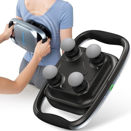 RENPHO Quad 4-Head Handheld Percussion Massage Gun w/ 4 Speed Settings $18.89 + Free Shipping w/ Prime or on $35+