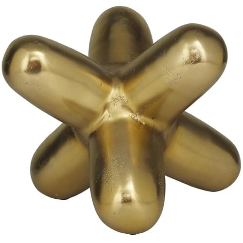 Deco 79 Aluminum Metal Abstrac... Figurine 10" x 10" x 8", Gold