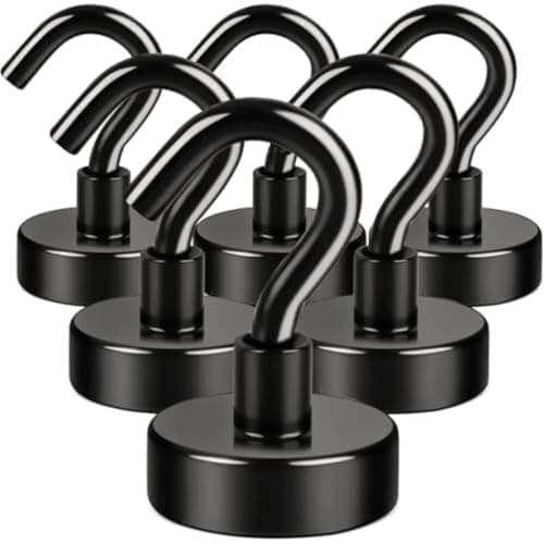 Neodymium Magnetic Hooks 6-Pack for $1 + free shipping w/ $25