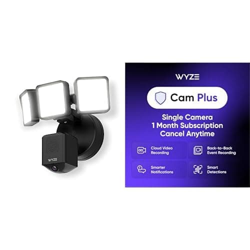 WYZE Floodlight Pro Black 1-Pa...ation Required, Cancel Anytime