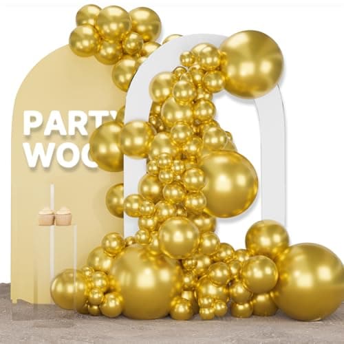 PartyWoo Gold Balloons 155pcs ...no Party Decorations Gold-G101