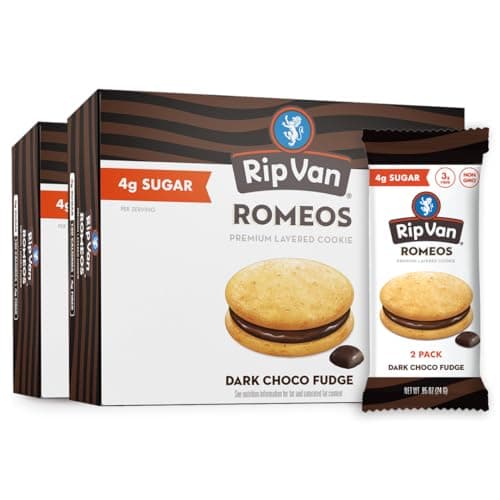 18-Packs (36 Cookies) Rip Van Romeos Dark Chocolate Fudge Cookies $8.79 w/ S&S + Free Shipping w/ Prime or on $35+