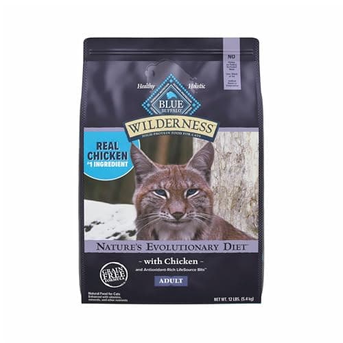Blue Buffalo Wilderness Adult Dry Cat Food 12-lb. Bag for $33 via Sub & Save + free shipping