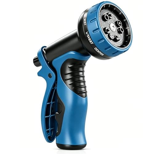 10 Spray Modes Multi-Functional Garden Hose Nozzle, All-Purpose Water Sprayer for Gardening, Cleaning & Pet Care