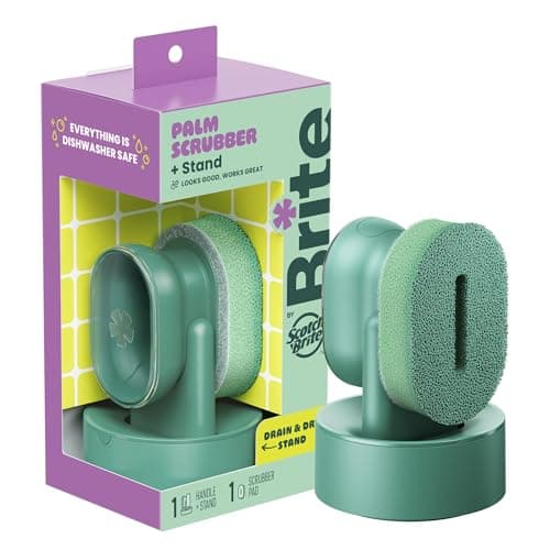 Brite by Scotch-Brite Palm Scrubber w/ Drain & Dry Stand for $6.53 w/ Sub & Save + free shipping w/ Prime
