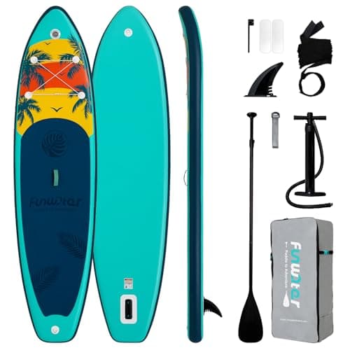 11' FunWater Ultra-Light Inflatable Stand Up Paddle Board w/ Paddle, Pump, Backpack & Accessories (Various) from $79.99 + Free Shipping