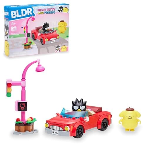 BLDR Hello Kitty and Friends Badtz-Maru’s Convertible Building Set 0111 with Badtz-Maru and Pompompurin Minifigures - for Kids and Sanrio Fans Ages 8+