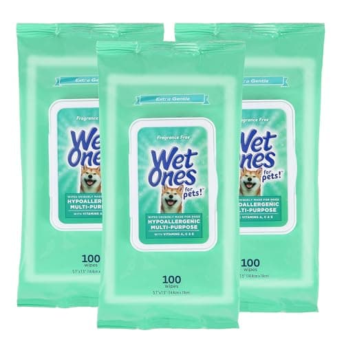 (3) 100-Count Wet Ones Fragrance-Free Multi-Purpose Pet Wipes w/ Vitamins A, C & E $11.30 w/ S&S + Free Shipping w/ Prime or on $35+