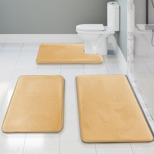 Clara Clark 3 Piece Bathroom R...ashable - Dries Quickly, Beige