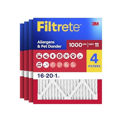 Filtrete 16x20x1 Air Filter, M... Size 15.68 x 19.68 x 0.81 in)
