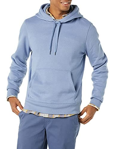 Amazon Essentials Men's Hooded... in Big & Tall), Denim, Medium