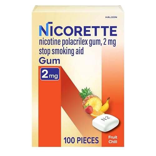 100-Count 2mg Nicorette Nicotine Quit Smoking Gum (Fruit Chill) $12 w/ S&S + Free Shipping w/ Prime or on $35+
