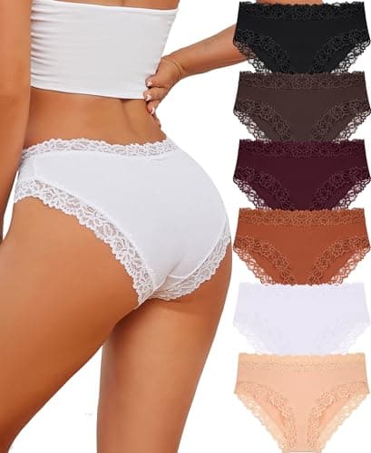 Knowyou Cotton Underwear for Women Cheeky Bikini Womens Underwear Pack $8.49