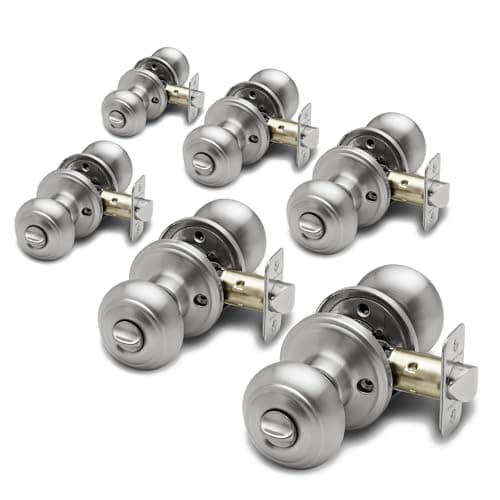 Copper Creek Colonial Privacy ...ets – Satin Stainless (6 Pack)