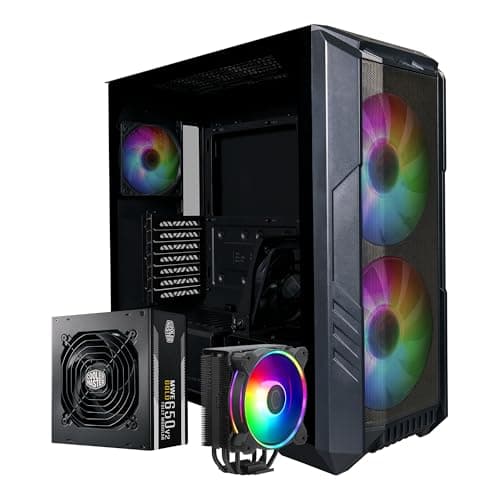 Cooler Master HAF 500 Pro ATX Mid-Tower Case w/ Dual 200mm ARGB Fans + Hyper 212 Halo CPU Cooler + MWE 650W Gold PSU Bundle $119.99 + Free Shipping