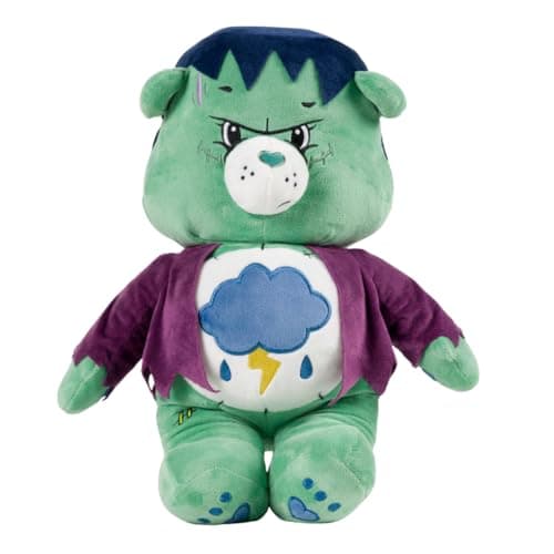Care Bears x Universal Monsters Grumpy Bear Frankenstein Monsters Halloween Bedding Super Soft Cozy Decorative Cuddle Pillow, (Officially Licensed Product) By Franco Collectibles