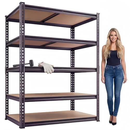 Lionhon 5-Tier Heavy-Duty Storage Shelf for $44 + free shipping