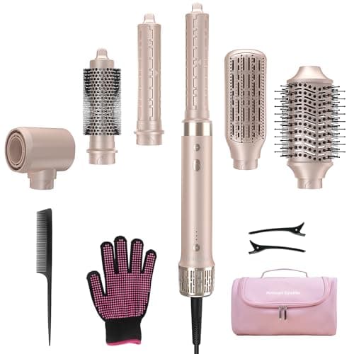 Mythsight StyleVibe 6-in-1 Air...zz-Free Volume, No Heat Damage