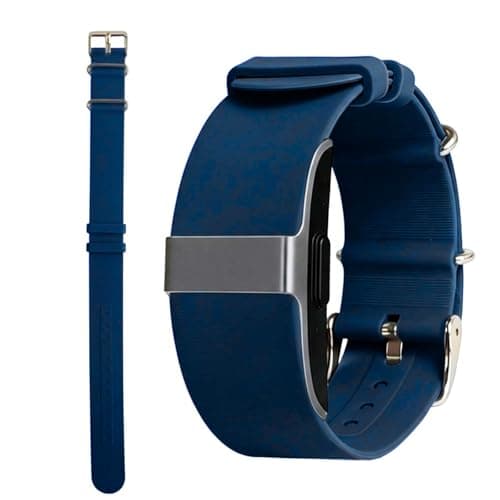 CAMTOVGCA Silicone Loop Strap Compatible with Hume Health Band, Soft Silicone Replacement Band Adjustable Clasp Buckle Closure Strap Wristband for Fitness Tracker & Activity Monitor